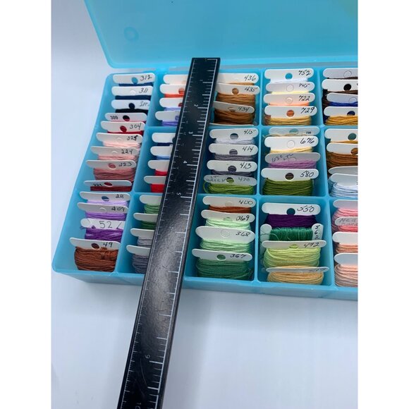 DMC Assorted Embroidery Floss Skeins with Organizer for Cross Stitch - Picture 10 of 11